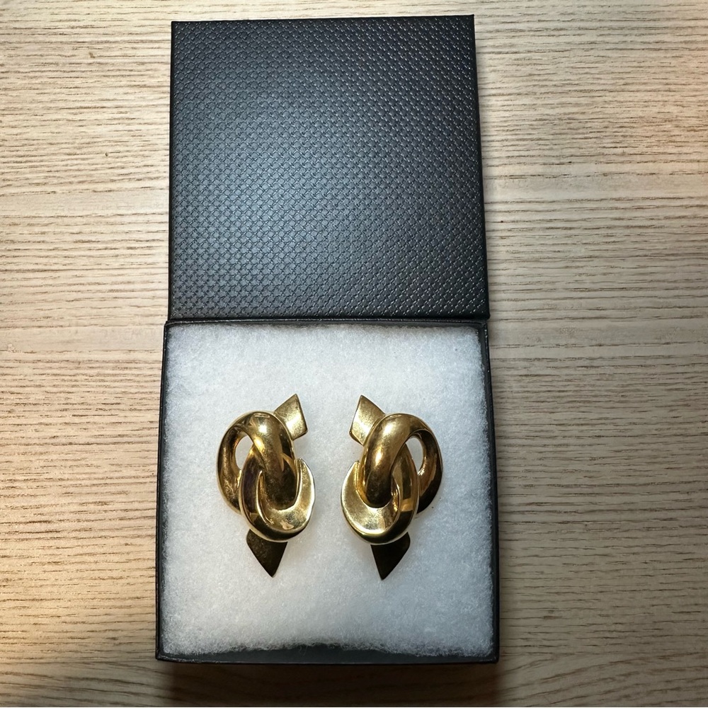 GIVENCHY Gold Clip-on Earrings (DIGITAL COA INCLUDED)